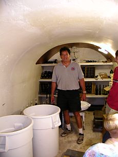 winemaker in a fallout shelter