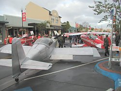 a kit built airplane colored grey