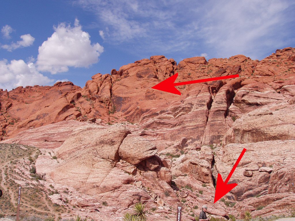 view of red rock, las vegas showing perspective