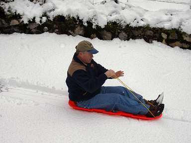 bob on a sled
