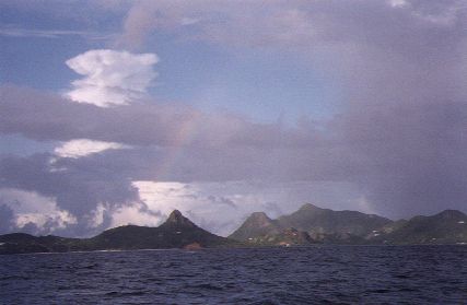 rainbow over Union island